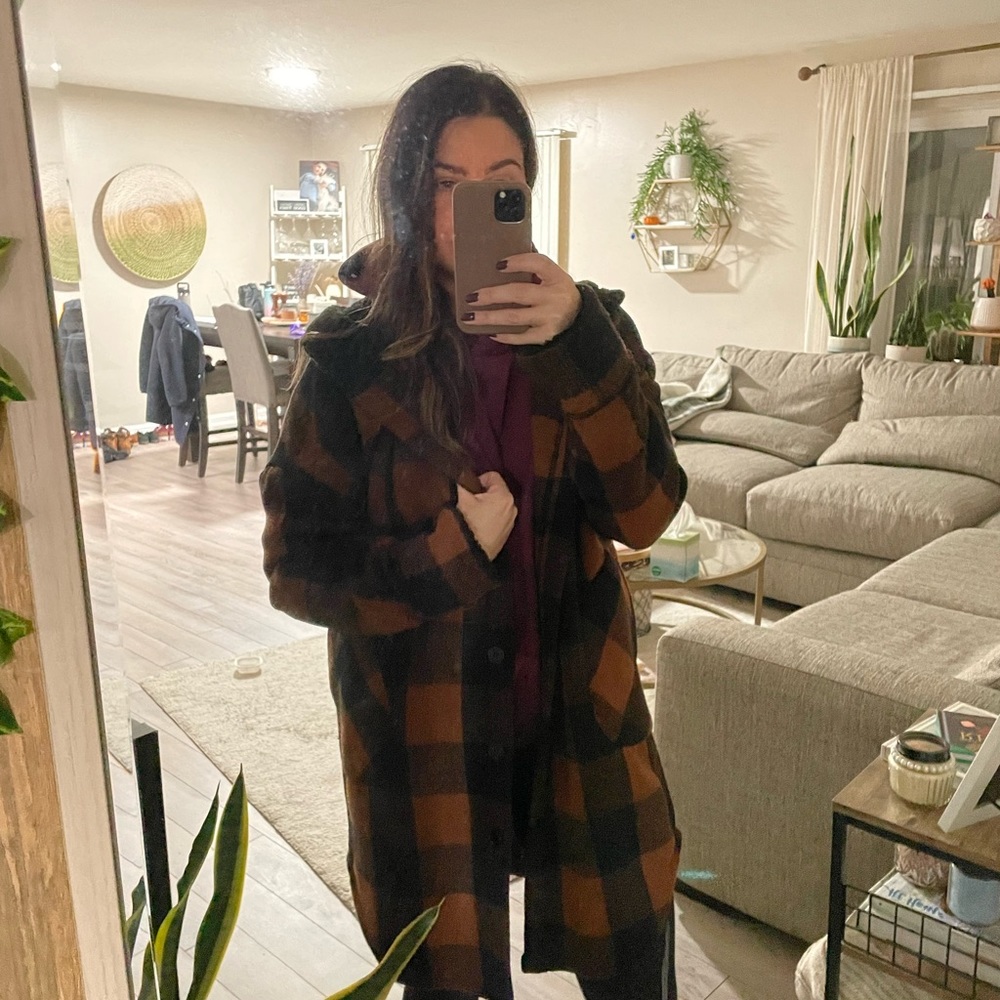 Oversized fleece jacket